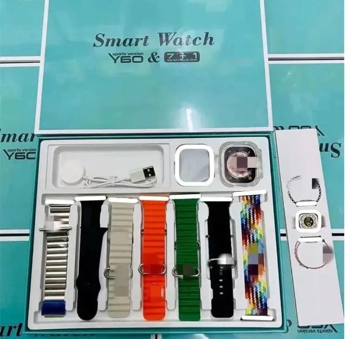 Y60 Smart watch with 7 Straps