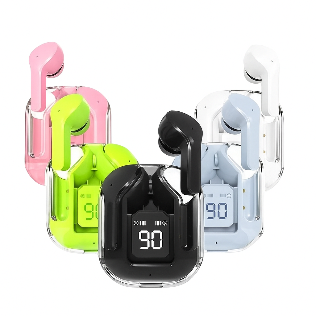 Air 31 TWS Transparent Earbuds With Digital Display