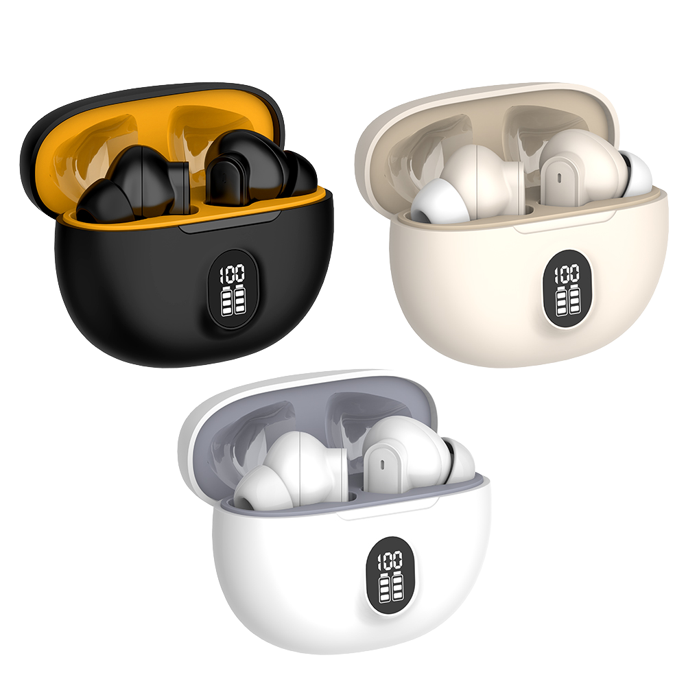 Stereo 895B TWS ENC Wireless Earbuds With Digital Display