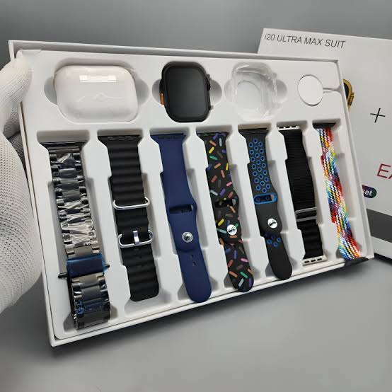 I20 Ultra Max Suit Smart Watch ( 10 in 1) With Pro 2 Airpods
