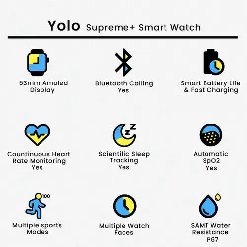 Yolo Supreme+ Smart Watch