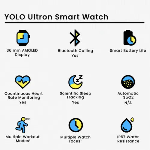 YOLO Ultron Smart Watch